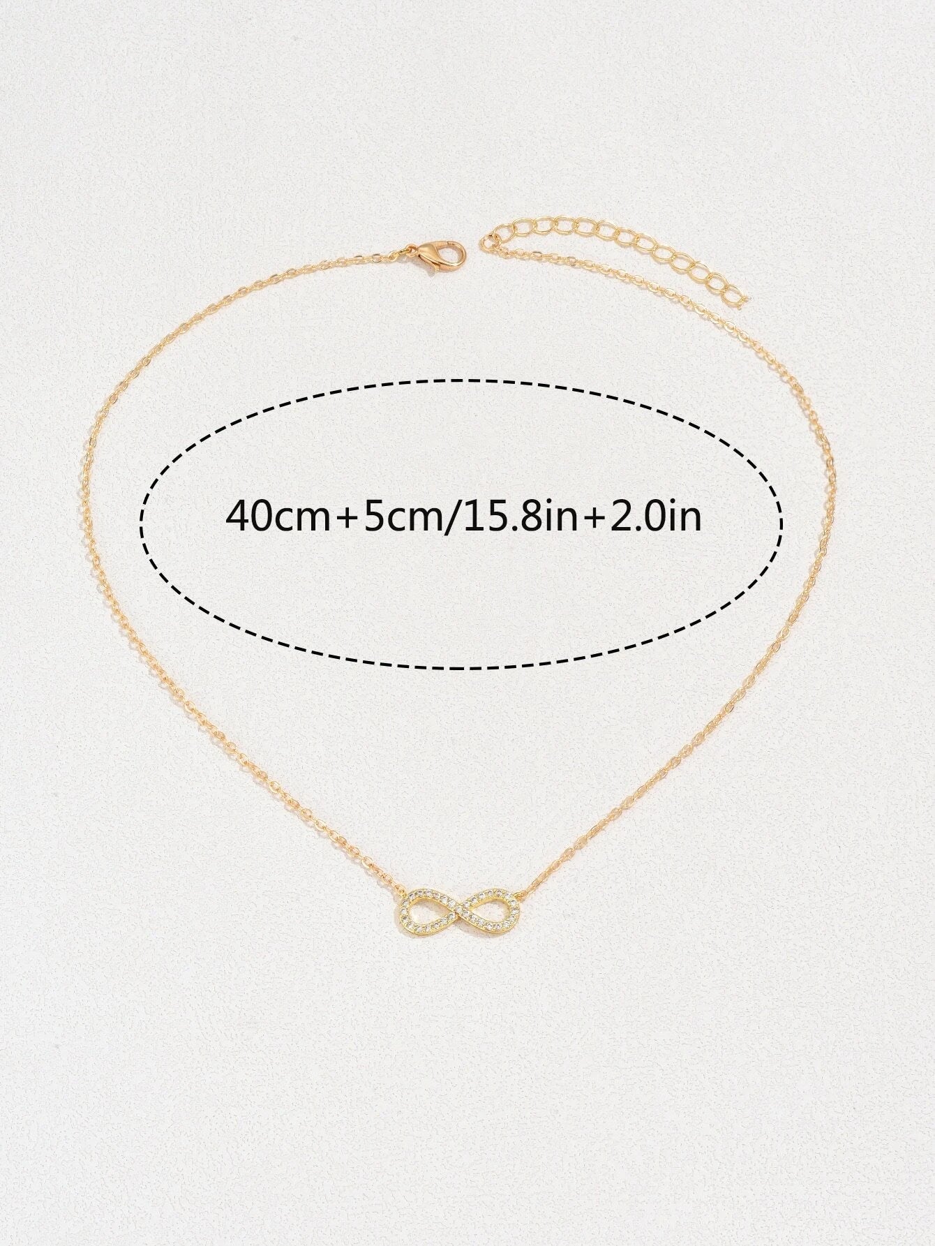 Infinity Symbol Charm Necklace Copper Jewelry